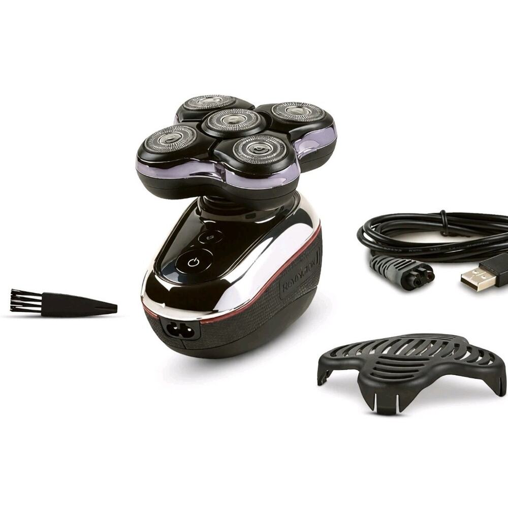 Remington Balder Boss XR7120 5-Head Rotary Shaver - Wet/Dry Cordless Head Razor